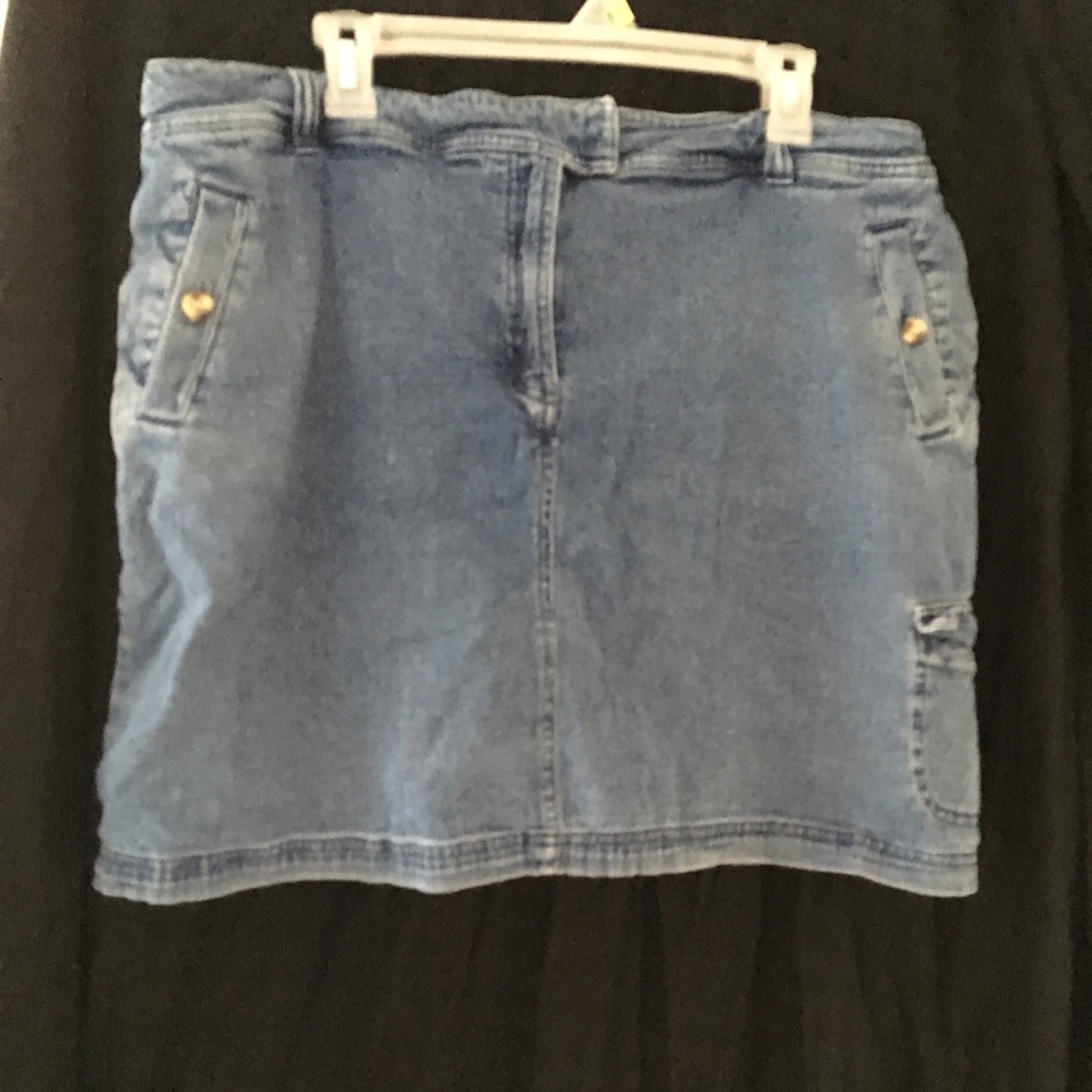 90s Size 18 KAREN SCOTT Denim skort